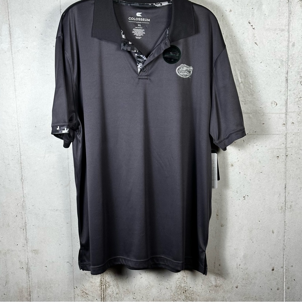 Colosseum Florida Gators Polo Mens XL Black OHT Military Flag Support Our Troops